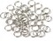 200PCS 10mm Double Loops Round Split Jump Rings Wire Connector for Jewelry Making,Silver